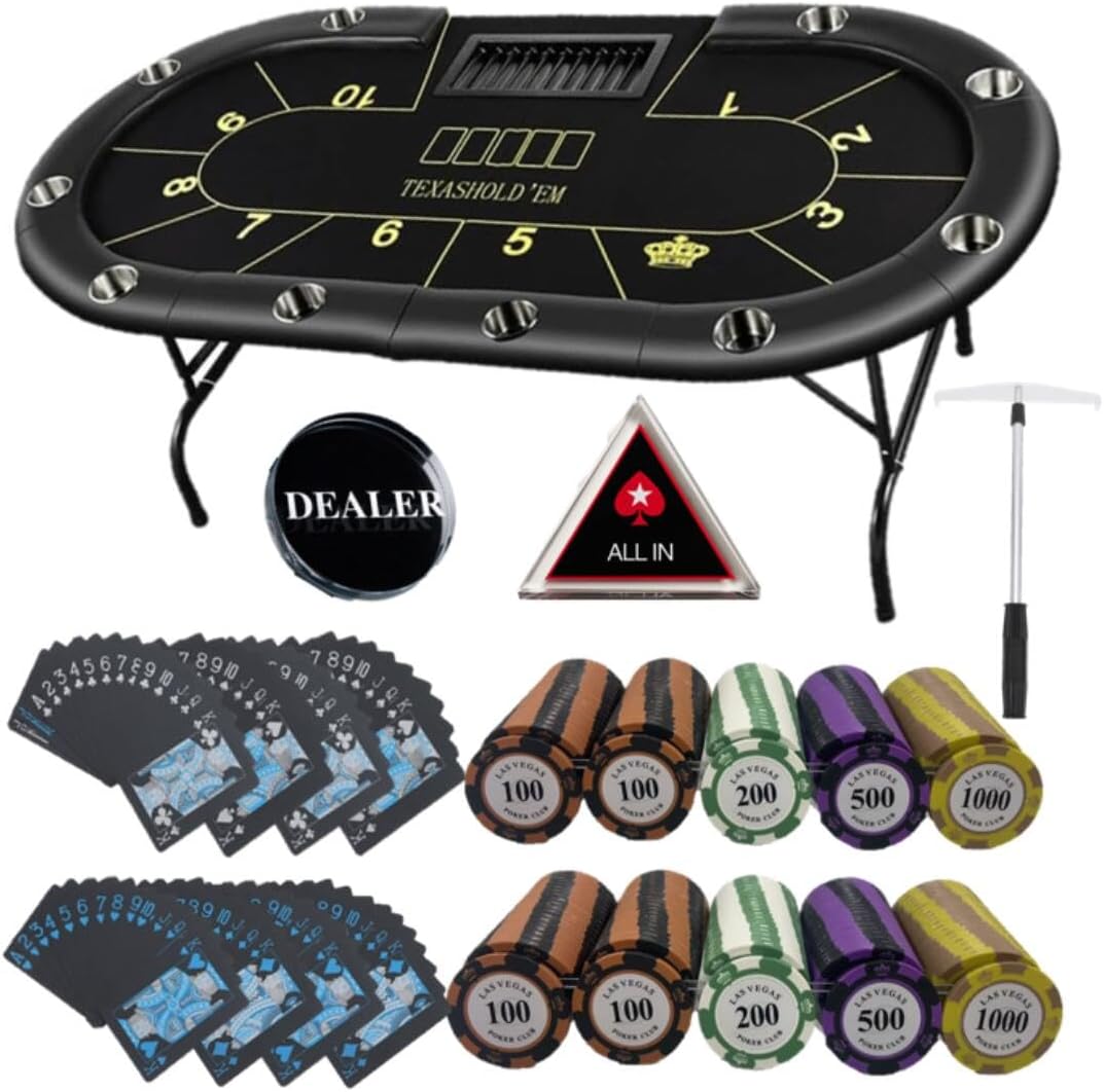 ポーカーテーブル（黒）フルセット