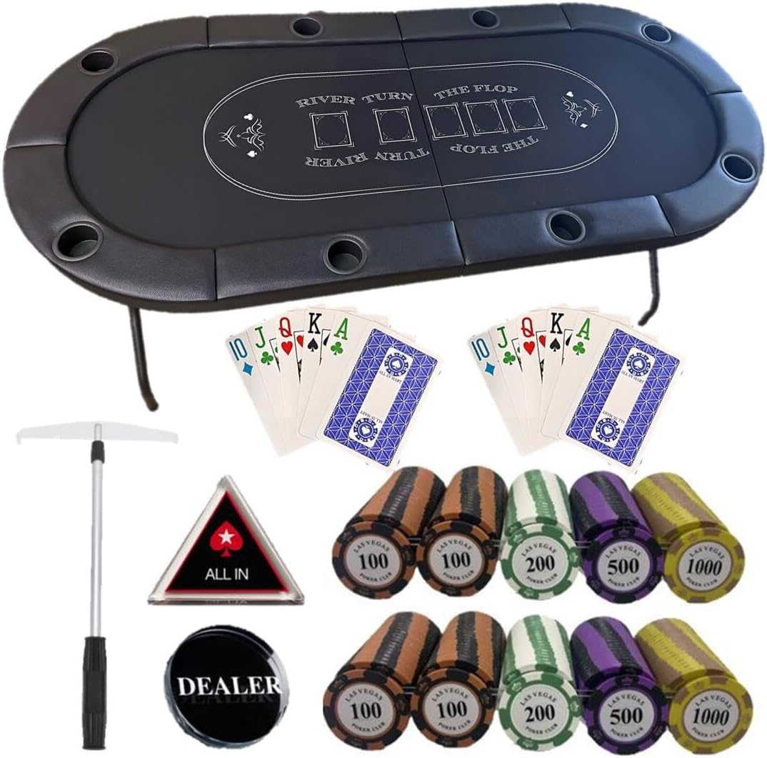 ミニポーカーテーブル（黒）フルセット